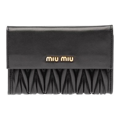 2017新作入荷 MIU MIU マトラッセ ミュウミュウスーパーコピー 財布 大人可愛い折りたたみ財布 5ML225 N88 F0002